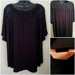 2x - SJS Cute Loose Black Top
